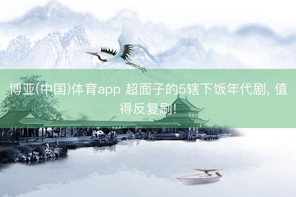 博亚(中国)体育app 超面子的5辖下饭年代剧， 值得反复刷!