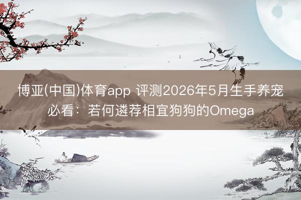 博亚(中国)体育app 评测2026年5月生手养宠必看：若何遴荐相宜狗狗的Omega